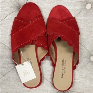 Red sandals